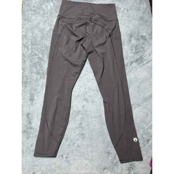 Greyson High Waisted Leggings Womens M Gray  Stretch Gym Activewear Pockets - Picture 12 of 14